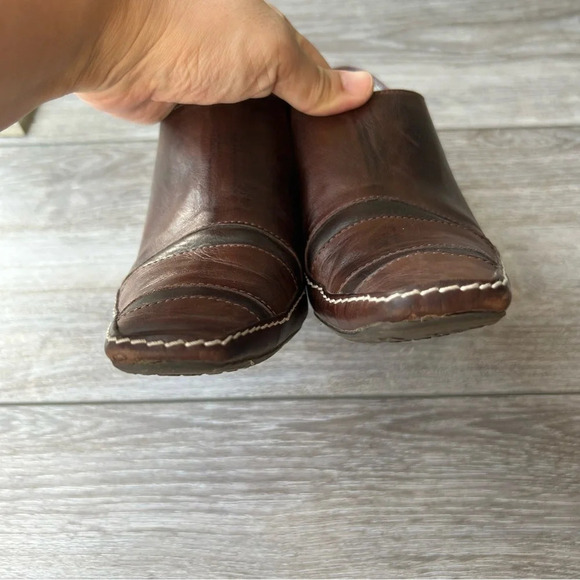 Virus Moda Brown Leather Western Ankle  Boots - Picture 5 of 13